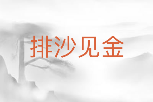 排沙见金