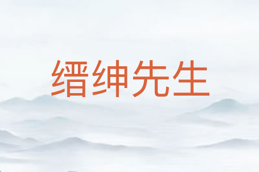 缙绅先生