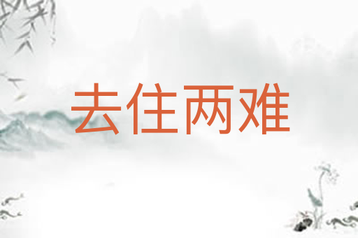 去住两难