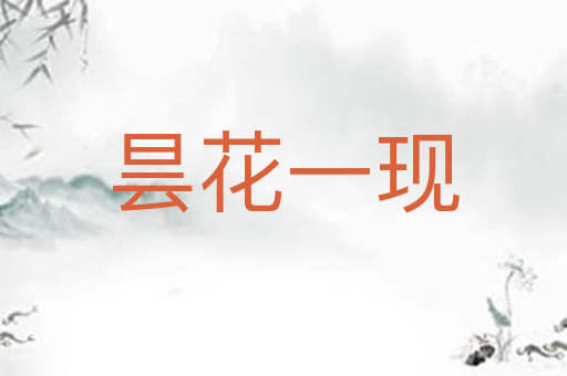 昙花一现