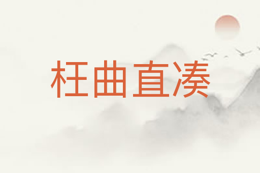 枉曲直凑
