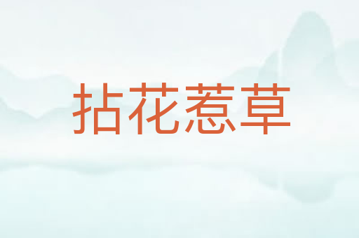 拈花惹草