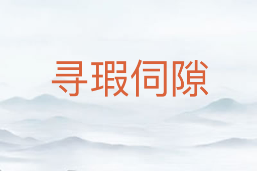 寻瑕伺隙
