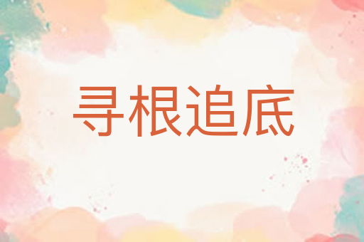 寻根追底