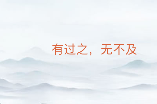 有过之,无不及