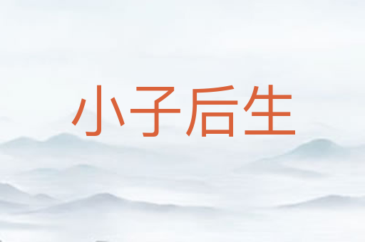 小子后生