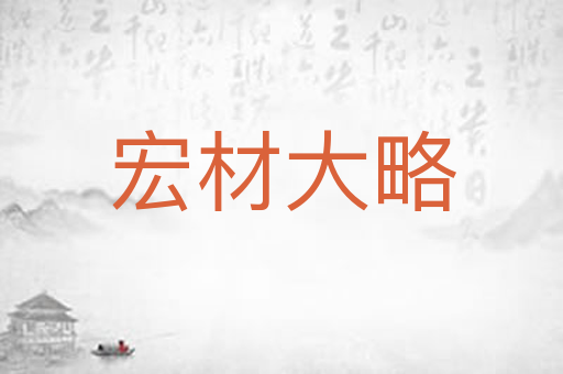 宏材大略