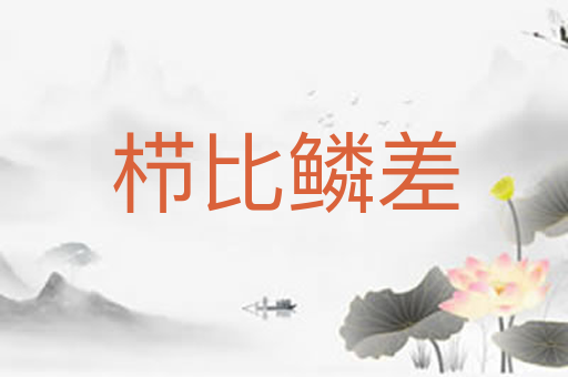 栉比鳞差