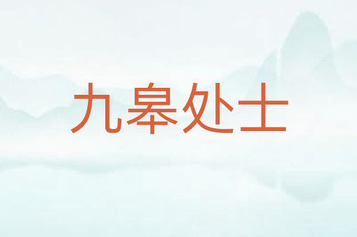 九皋处士