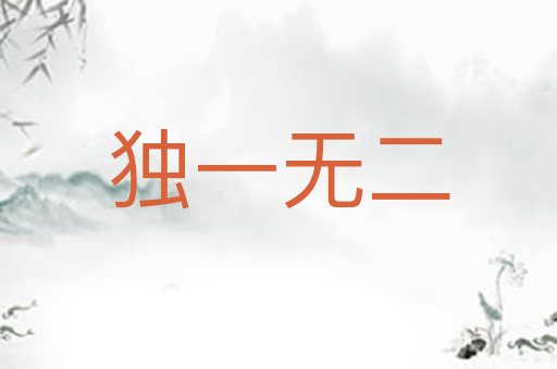 独一无二