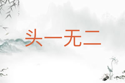 头一无二