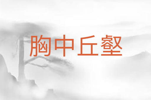胸中丘壑