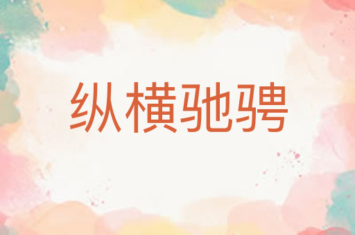 纵横驰骋