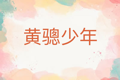 黄骢少年