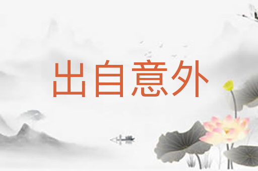 出自意外