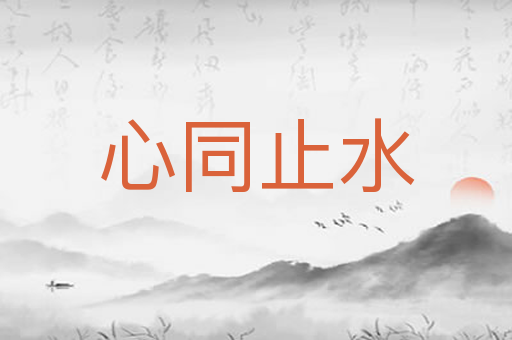 心同止水