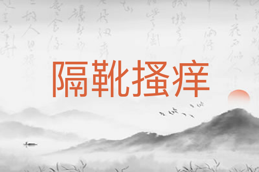隔靴搔痒