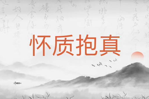 怀质抱真