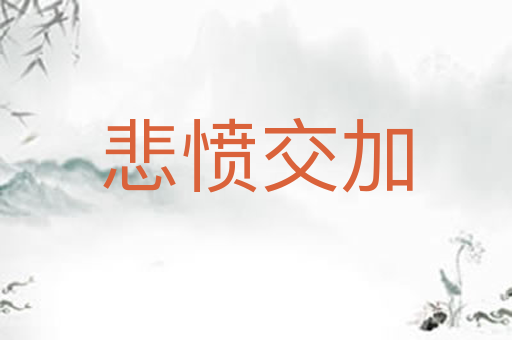 悲愤交加