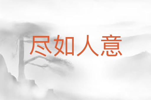 尽如人意