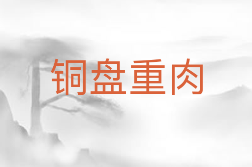 铜盘重肉