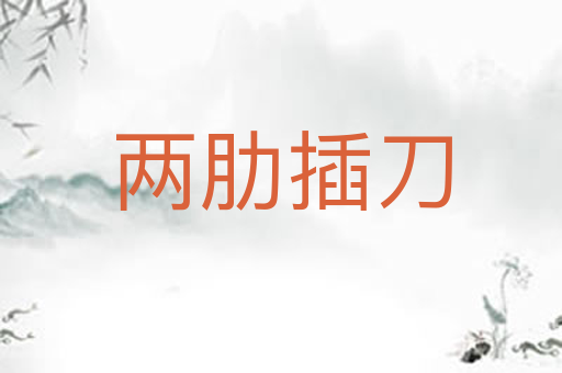 两肋插刀