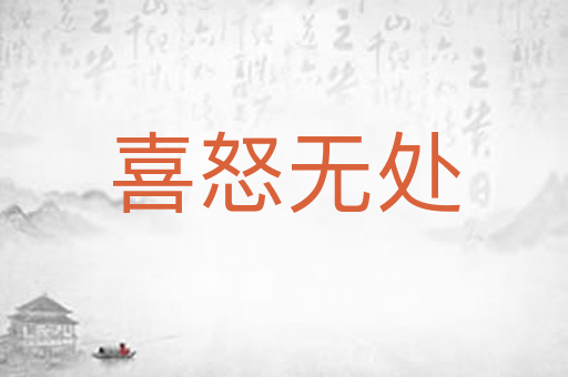 喜怒无处