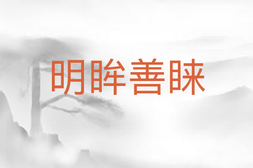 明眸善睐