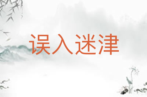 误入迷津