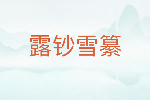 露钞雪纂