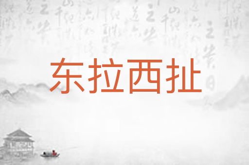 东拉西扯