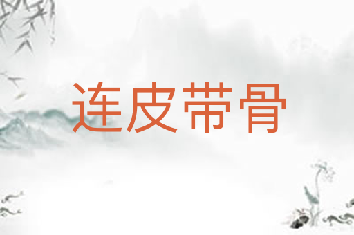 连皮带骨