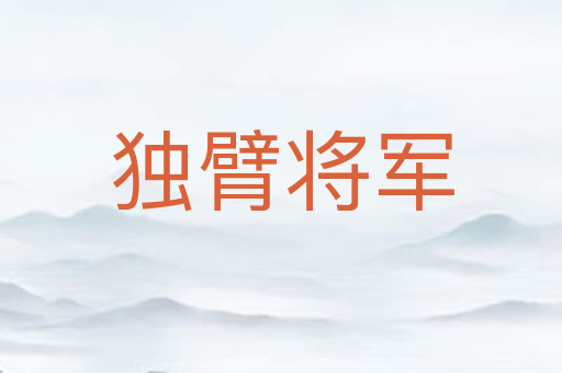 独臂将军