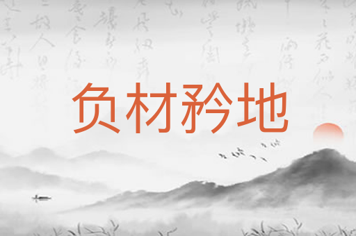 负材矜地