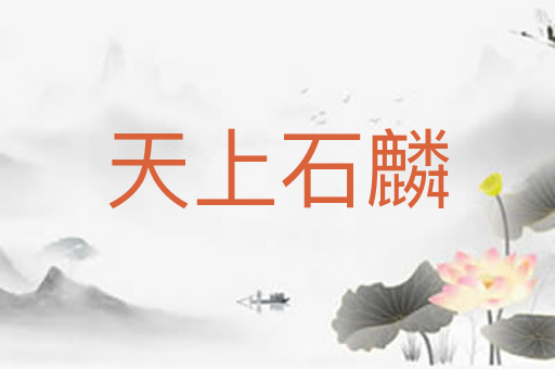 天上石麟