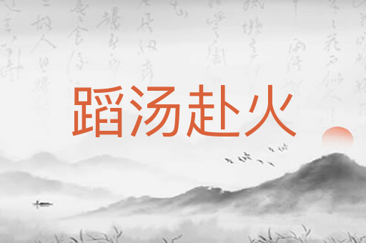 蹈汤赴火