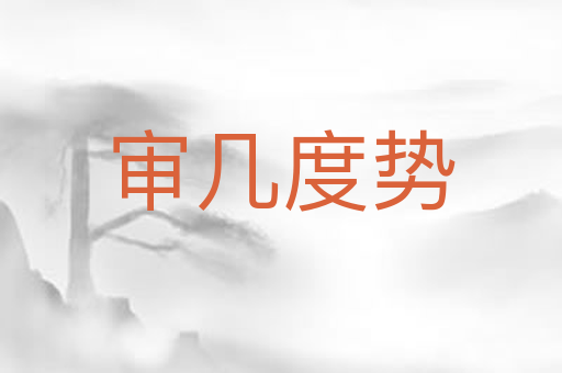 审几度势