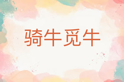 骑牛觅牛