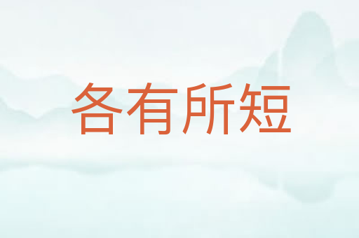 各有所短