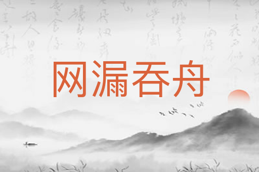 网漏吞舟
