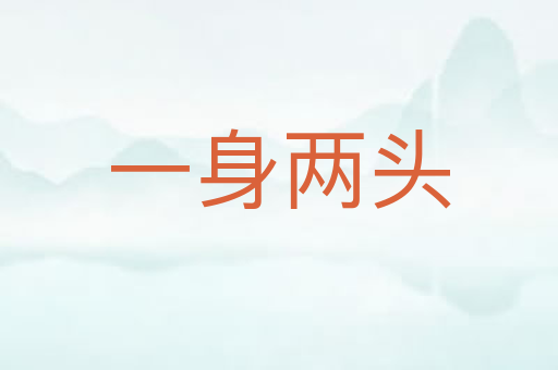 一身两头