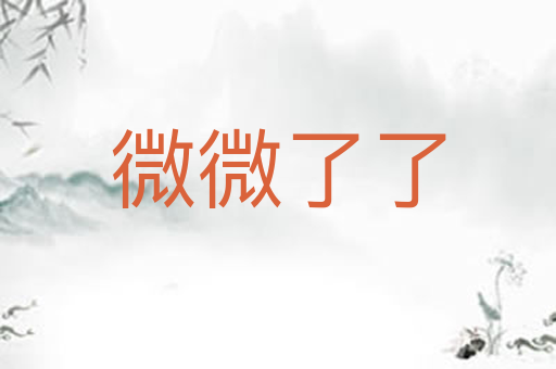 微微了了