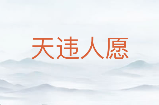 天违人愿