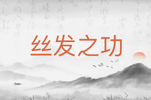 丝发之功