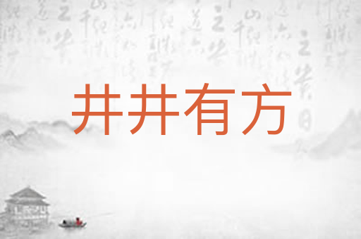 井井有方