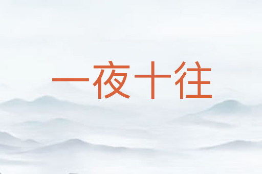 一夜十往