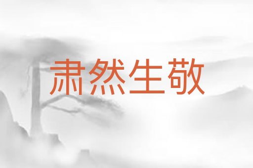 肃然生敬
