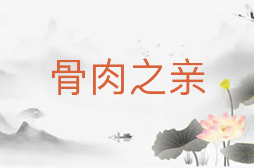 骨肉之亲