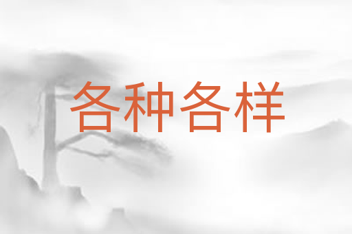 各种各样
