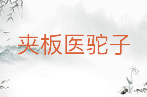 夹板医驼子